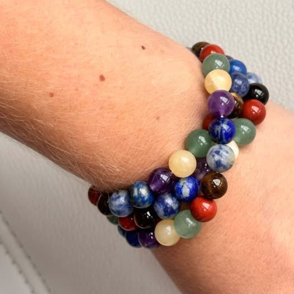 Dopamine Bright Beaded Necklace Gemstone, Wear as Necklace or Bracelet